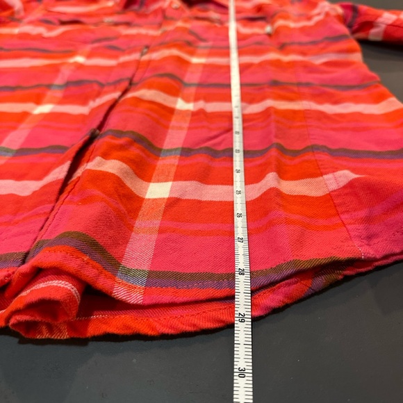 Red Plaid Button-Up Shirt - Picture 3 of 4